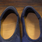 John Lobb / Navy Suede Loafers